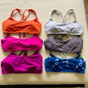 Lululemon Sports Bra BUNDLE Size 6
